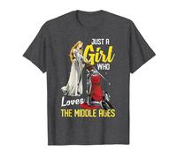 Just a Girl Who Loves The Middle Ages Knight Queen Medieval T-Shirt, Men, Dark Heather Grey, 6X-Large