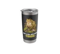 Just a Girl who Loves Toads Lovers Toad Stainless Steel Insulated Tumbler