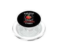 Just A Girl Who Loves Tomatoes And Bagpipes PopSockets PopGrip for MagSafe