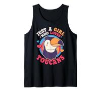 Just A Girl Who Loves Toucans Bird Watching Animal Tank Top