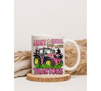 Just a Girl who Loves Tractors Mug. Farmlife, Farming