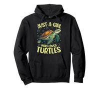 Just A Girl Who Loves Turtles Girls Women Cute Sea Turtle Pullover Hoodie