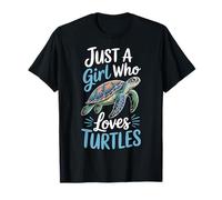 Just A Girl Who Loves Turtles Marine Biology Fans T-Shirt