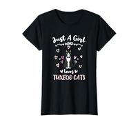 Just A Girl Who Loves Tuxedo Cats T-Shirt