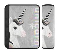 Just A Girl Who Loves Unicorns 2 pcs seat Belt Shoulder pad Stop seat Belt Cutting into Neck for Most Cars Protector para cinturón de carro