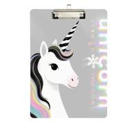 Just A Girl Who Loves Unicorns Nursing Binder clipboard Standard Hole for Clip Board Teacher Size 9 x 12 Silver