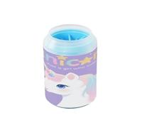 Just A Girl Who Loves unicorns Portable Pet Paw Cleaner Cup with Silicone Brush Soft Essential For All Pets Owners Gently Cleans Paws After Walks