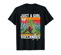 Just a Girl Who Loves Volcanoes Dinosaur Volcano Eruption T-Shirt