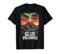 Just A Girl Who Loves Volcanoes Geology Science Lover T-Shirt
