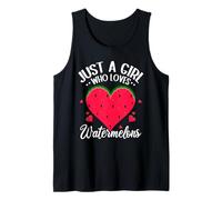 Just A Girl Who Loves Watermelons Summer Fruit Watermelon Tank Top