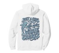 Just A Girl Who Loves Whale Sharks Boho Art Pullover Hoodie