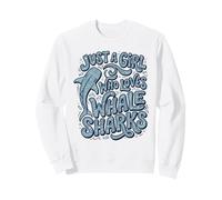 Just A Girl Who Loves Whale Sharks Boho Art Sweatshirt