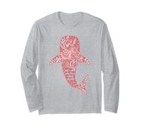 Just A Girl Who Loves Whale Sharks Floral Long Sleeve T-Shirt