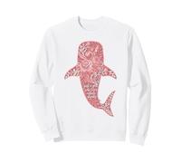 Just A Girl Who Loves Whale Sharks Floral Sweatshirt