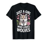 Just A Girl Who Loves Wolves Fan Animal Advocate T-Shirt
