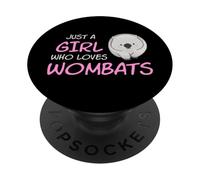 Just A Girl Who Loves Wombats PopSockets Adhesive PopGrip