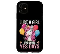 Just A Girl Who Loves Yes Days Unicorn Case for iPhone 11