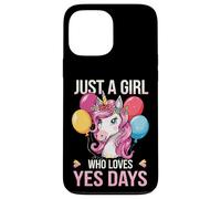 Just A Girl Who Loves Yes Days Unicorn Case for iPhone 13 Pro Max