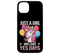 Just A Girl Who Loves Yes Days Unicorn Case for iPhone 14 Plus