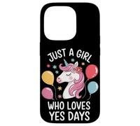 Just A Girl Who Loves Yes Days Unicorn Case for iPhone 14 Pro