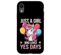 Just A Girl Who Loves Yes Days Unicorn Case for iPhone XR