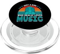Just A Girl Who Really Loves Music PopSockets PopGrip for MagSafe