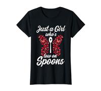 Just A Girl Who's Low On Spoons - Chronic Illness Spoonie T-Shirt