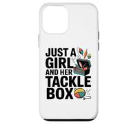Just a Girl With Her Tackle Box Funny Womens Fishing Case for iPhone 12 mini