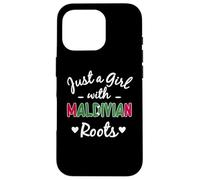 Just A Girl With Maldivian Roots Maldives Girls Dress Case for iPhone 16 Pro
