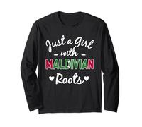 Just A Girl With Maldivian Roots Maldives Girls Dress Long Sleeve T-Shirt