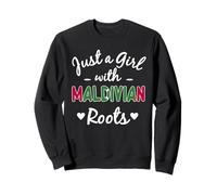 Just A Girl With Maldivian Roots Maldives Girls Dress Sweatshirt