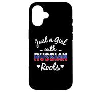 Just A Girl With Russian Roots Russian Pride Case for iPhone 16