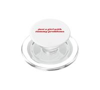 Just A Girl With Tummy Problems Funny Relatable Meme IBS Pun PopSockets PopGrip for MagSafe