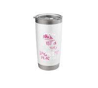Just a Good Mom with a Posty Play List Funny Saying Mother Stainless Steel Insulated Tumbler