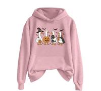 Just A Goose Pullover for Men Women Plain Winter Halloween Print Long Sleeve Pocket Sweater Winter Fleece Jacket Women, pink, XL