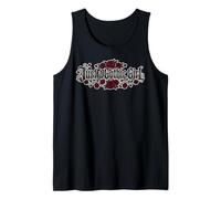 Just a Gothic Girl Dark Rose Floral Tee Tank Top