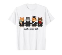 Just a Grad Cat Graduation Kittens Diploma Class of 2026 T-Shirt
