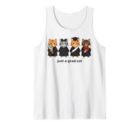 Just a Grad Cat Graduation Kittens Diploma Class of 2026 Tank Top