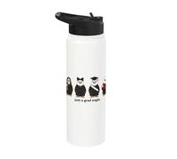 Just a Grad Eagle Graduation Bald Eagle Diploma Class 2026 Stainless Steel Insulated Water Bottle