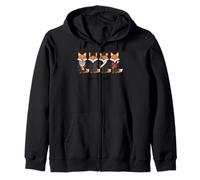 Just a Grad Fox Graduation Red Fox Diploma Class of 2026 Zip Hoodie