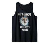 Just A Grandad Who Loves Wolves Tank Top