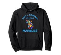 Just a Grandma Who Loves Marbles Design for Marble Players Pullover Hoodie