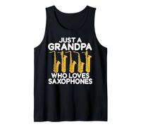 Just a Grandpa who Loves Saxophones Tank Top