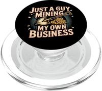 Just A Guy Mining My Own Business Cryptocurrency Joke - PopSockets PopGrip for MagSafe