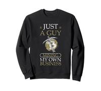 Just A Guy Mining My Own Business Cryptocurrency Joke Sweatshirt