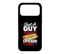 Just A Guy Who Loves Chicago Dogs Design Men Hot Dogs Case for iPhone 17 Pro Max