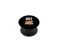 Just A Guy Who Loves Chicago Dogs Design Men Hot Dogs PopSockets Adhesive PopGrip