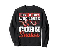 Just a Guy Who Loves Corn Snakes Reptile Design Sweatshirt