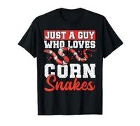Just a Guy Who Loves Corn Snakes Reptile Design T-Shirt