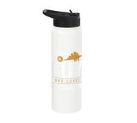 Just A Guy Who Loves Dinosaurs Paleontologist Paleontology A Stainless Steel Insulated Water Bottle
